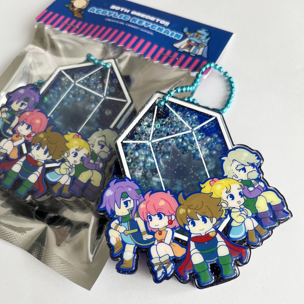 【NEW】クリスタル型シャカシャカキーホルダー