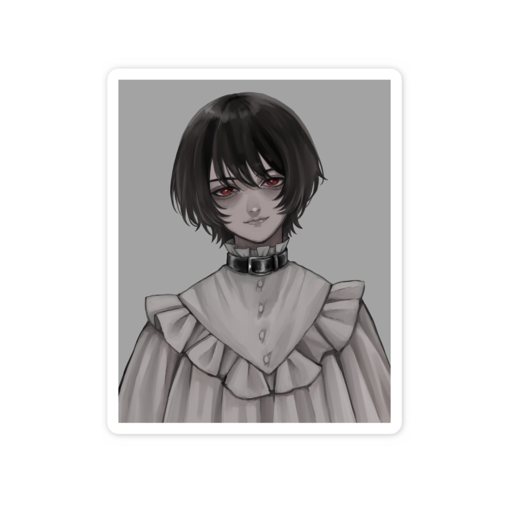 赤瞳の少年ステッカー