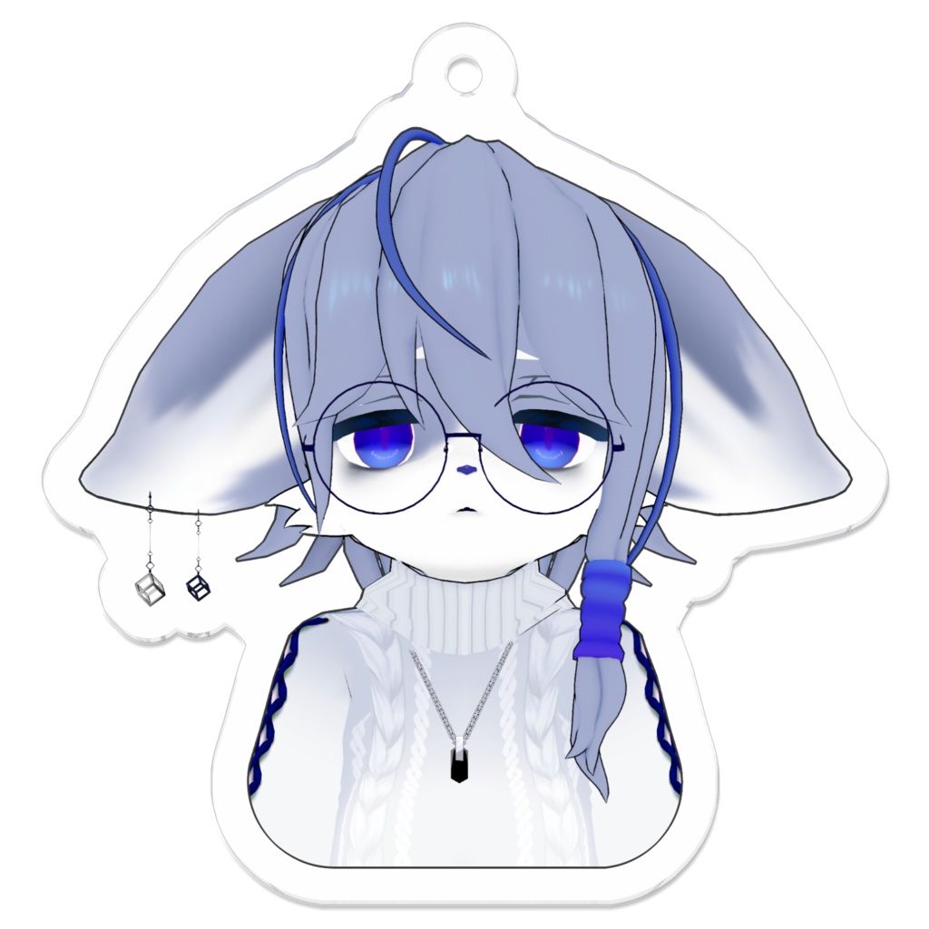 アクリルキーホルダー【真顔】