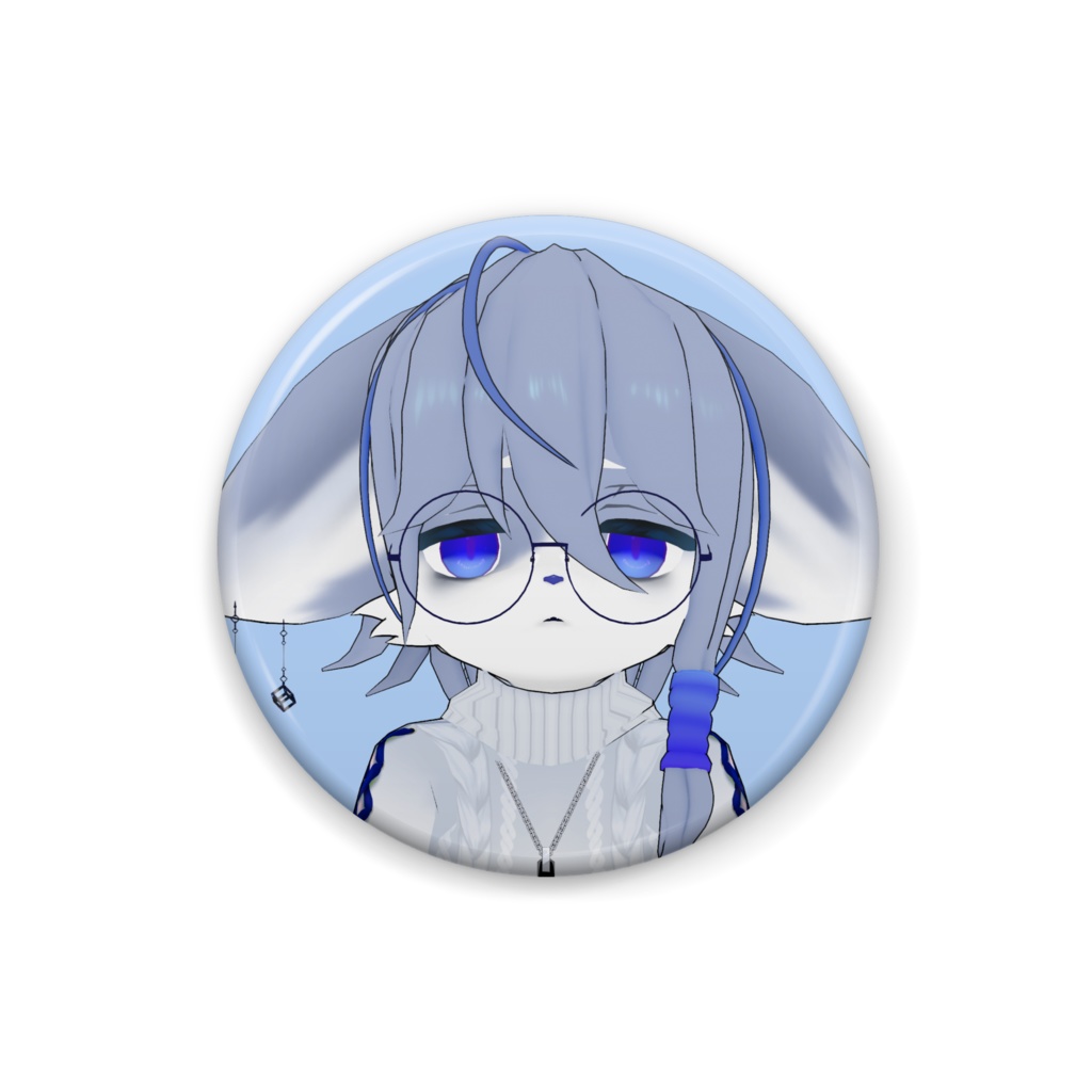 缶バッチ【真顔】