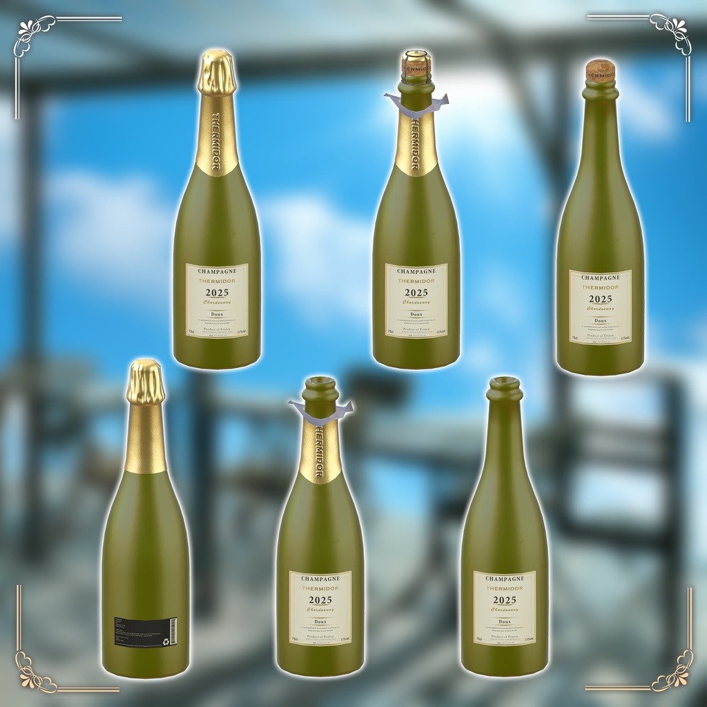 【ギミック付き】🍾シャンパン&シルバートレーセット!Champagne&Silver Tray Set!