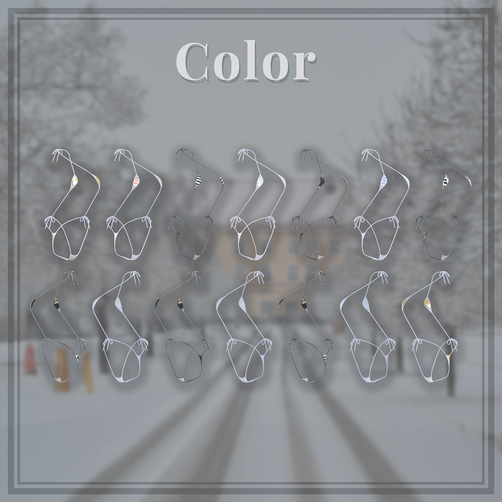 ❄【セール中】【6アバター対応】PretentiousBikini&Down【ギミック付き】❄