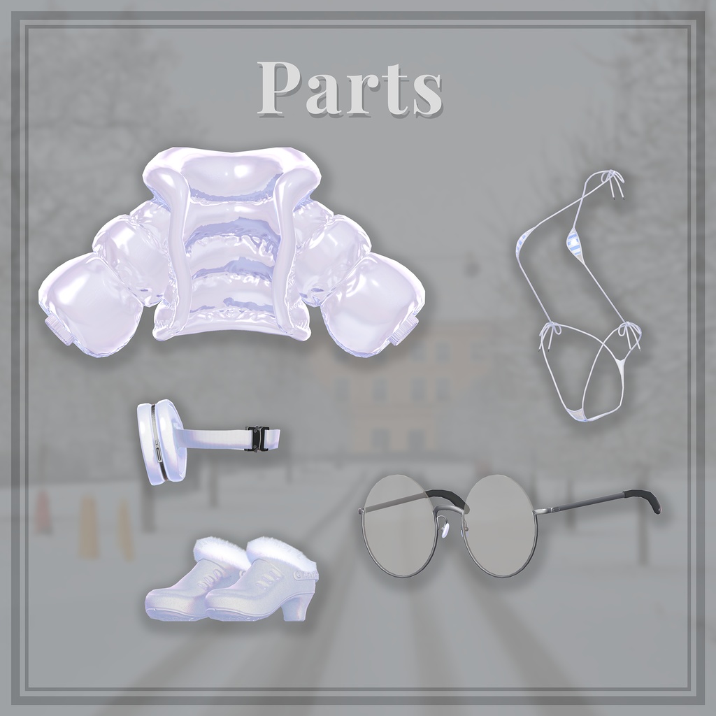 ❄【セール中】【6アバター対応】PretentiousBikini&Down【ギミック付き】❄