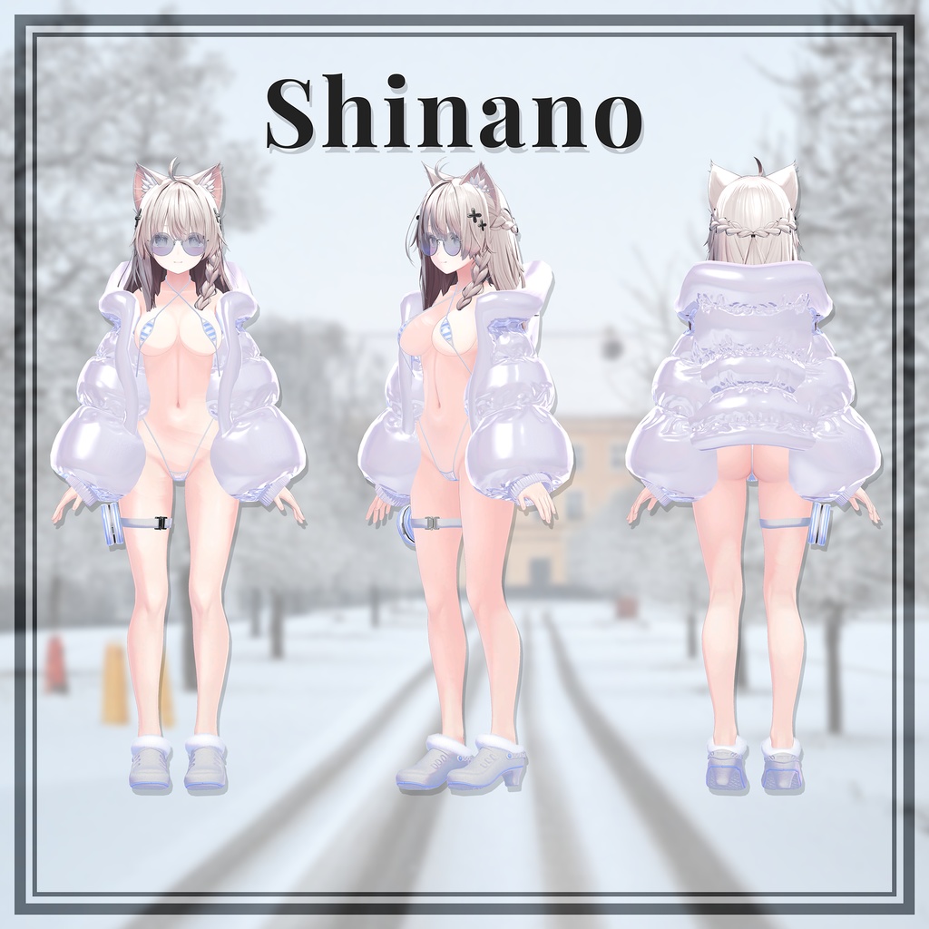 ❄【セール中】【6アバター対応】PretentiousBikini&Down【ギミック付き】❄