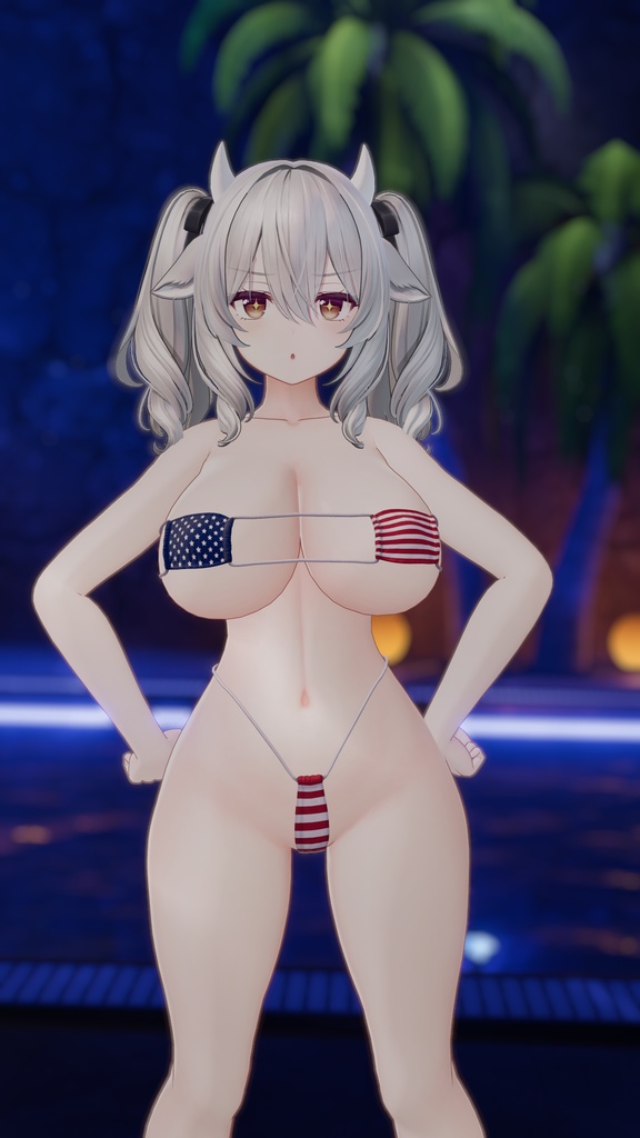 🟡【GWセール中】【6アバター対応】眼帯ビキニ EyePatchBikini【ギミック付き】🟡