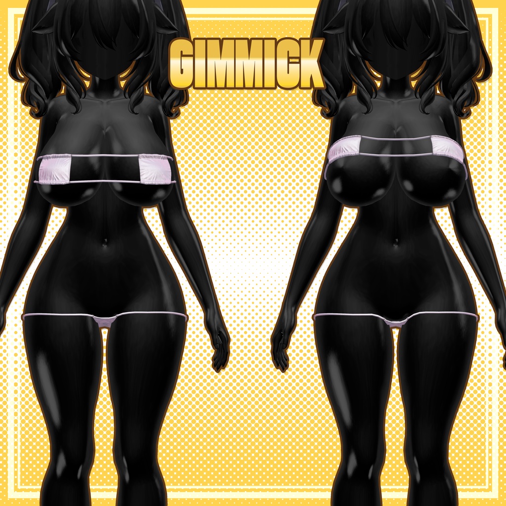 🟡【GWセール中】【6アバター対応】眼帯ビキニ EyePatchBikini【ギミック付き】🟡