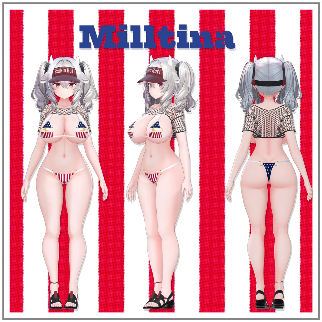 🇺🇸【セール予定】【6アバター対応】Fxxkin Hot Florida Bikini フxxキン ホット フロリダ ビキニ【ギミック付き】🇺🇸