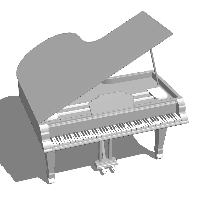 ピアノ 3Dモデル 