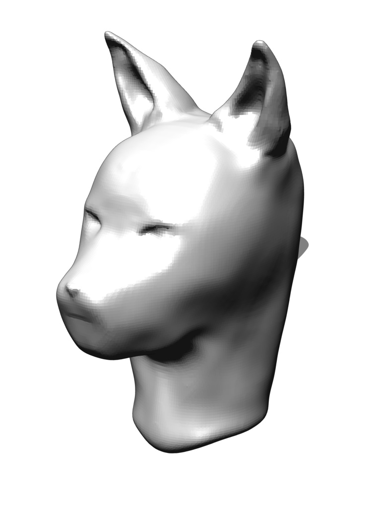 狼の頭(wolf head) 3Dモデル