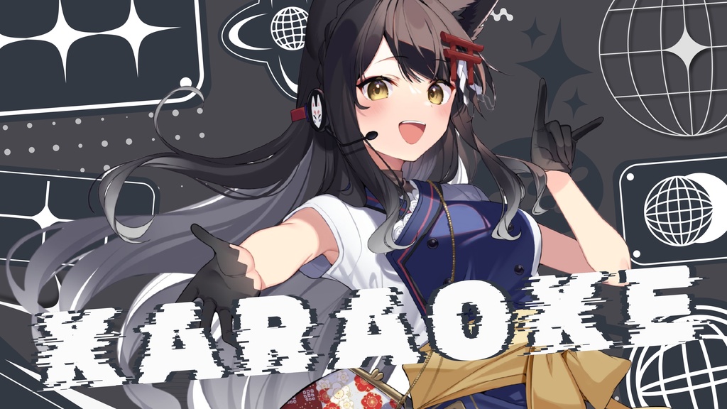歌枠サムネイル素材