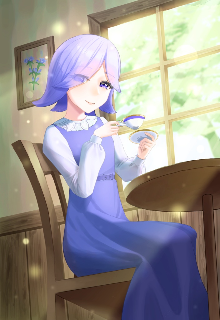 リンドウちゃん フォト風カード