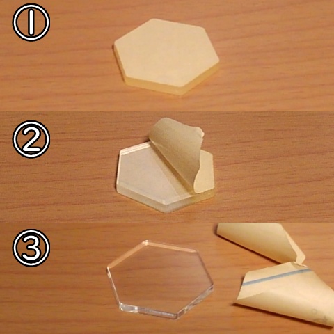 「バトルテック」用アクリル台座セット Acrylic base for BATTLETECH