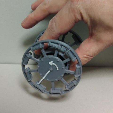 【無塗装・組立済】プルバック式パンジャンドラム Ver. 1.5