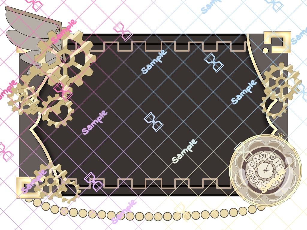 文字プレート（歯車）