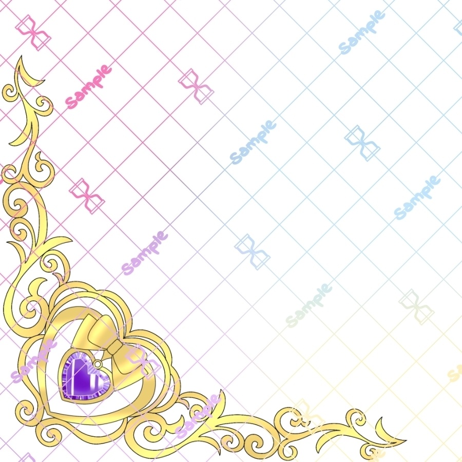 エレガントなコーナーフレーム10色×4サイズセット