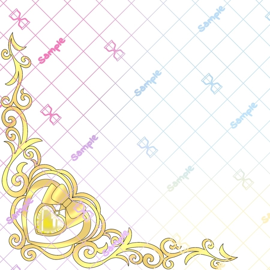 エレガントなコーナーフレーム10色×4サイズセット