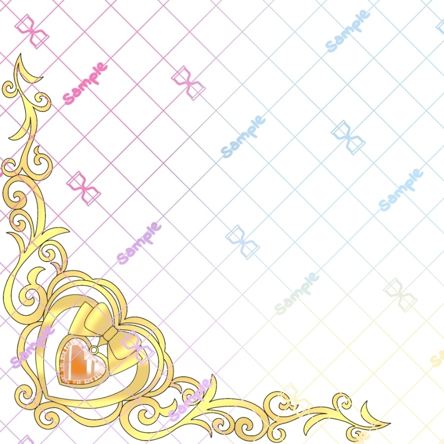 エレガントなコーナーフレーム10色×4サイズセット