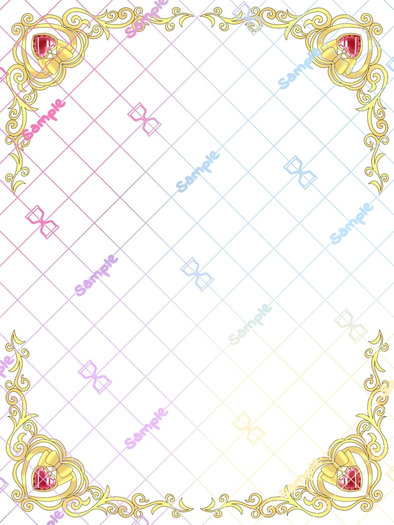 エレガントなコーナーフレーム10色×4サイズセット