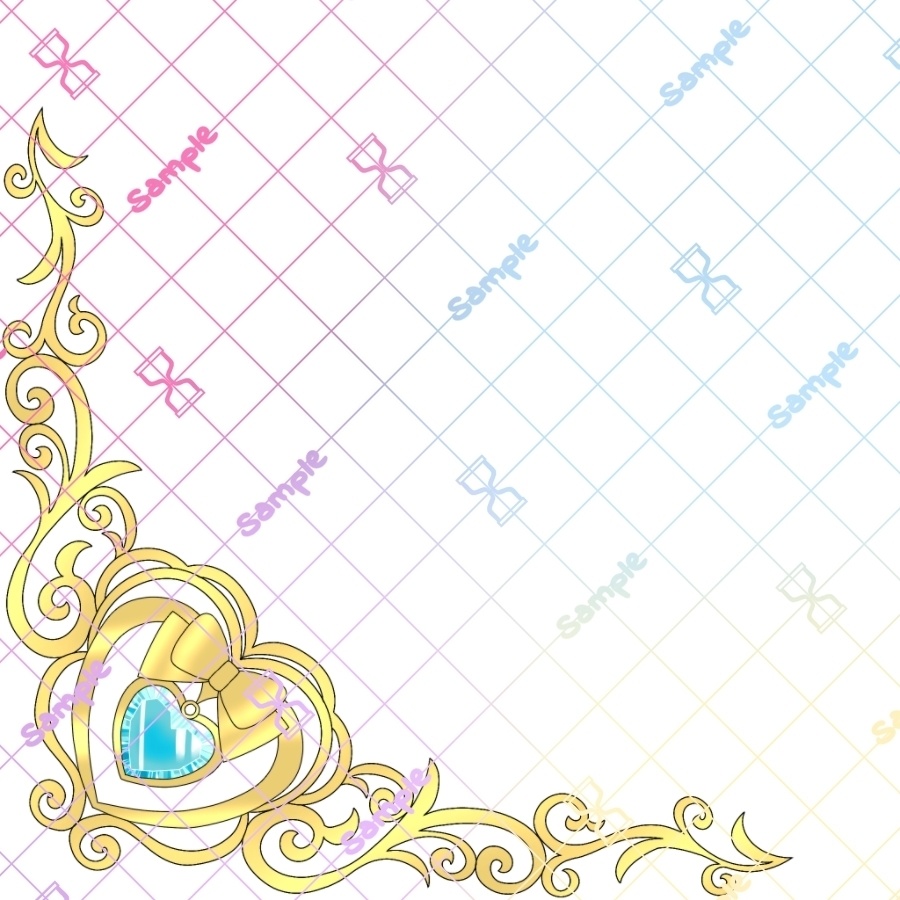 エレガントなコーナーフレーム10色×4サイズセット