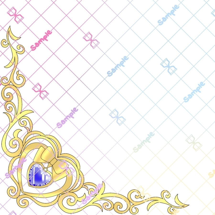 エレガントなコーナーフレーム10色×4サイズセット