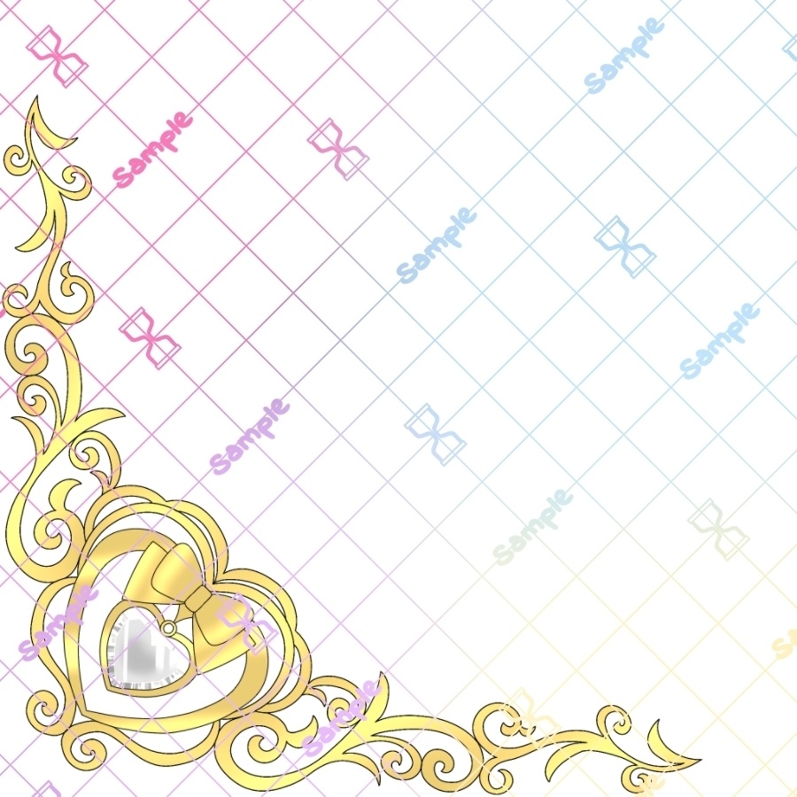 エレガントなコーナーフレーム10色×4サイズセット