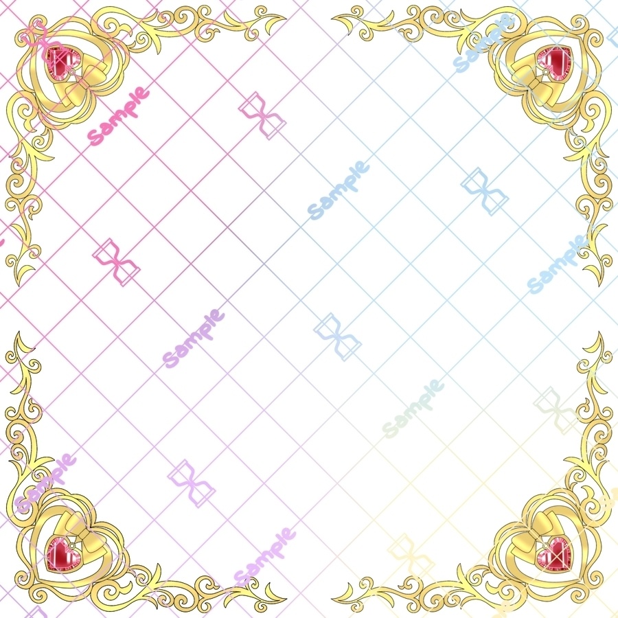 エレガントなコーナーフレーム10色×4サイズセット