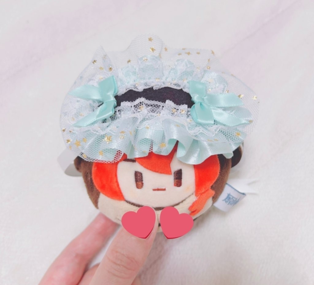ぬいヘッドドレス（10センチ）　チョコミント