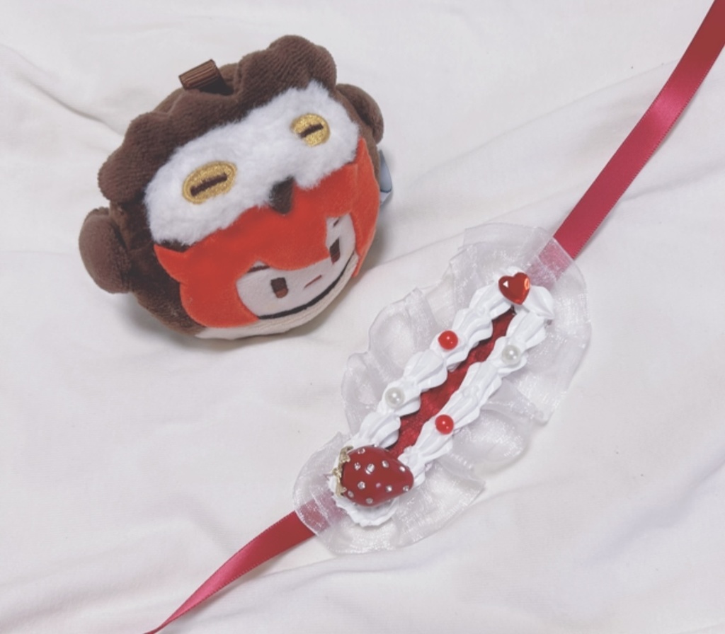 ぬいヘッドドレス（10センチ）いちごショート