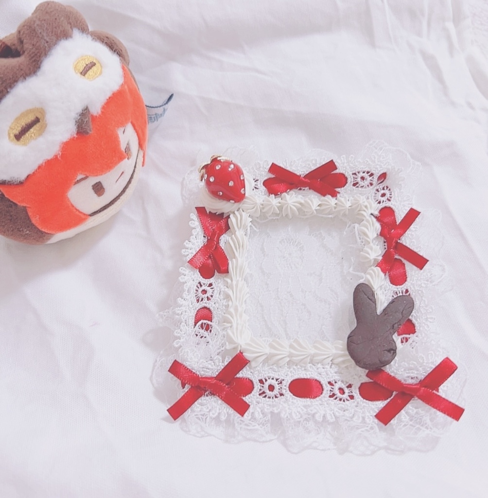 いちごうさぎショートケーキトレカデコケース