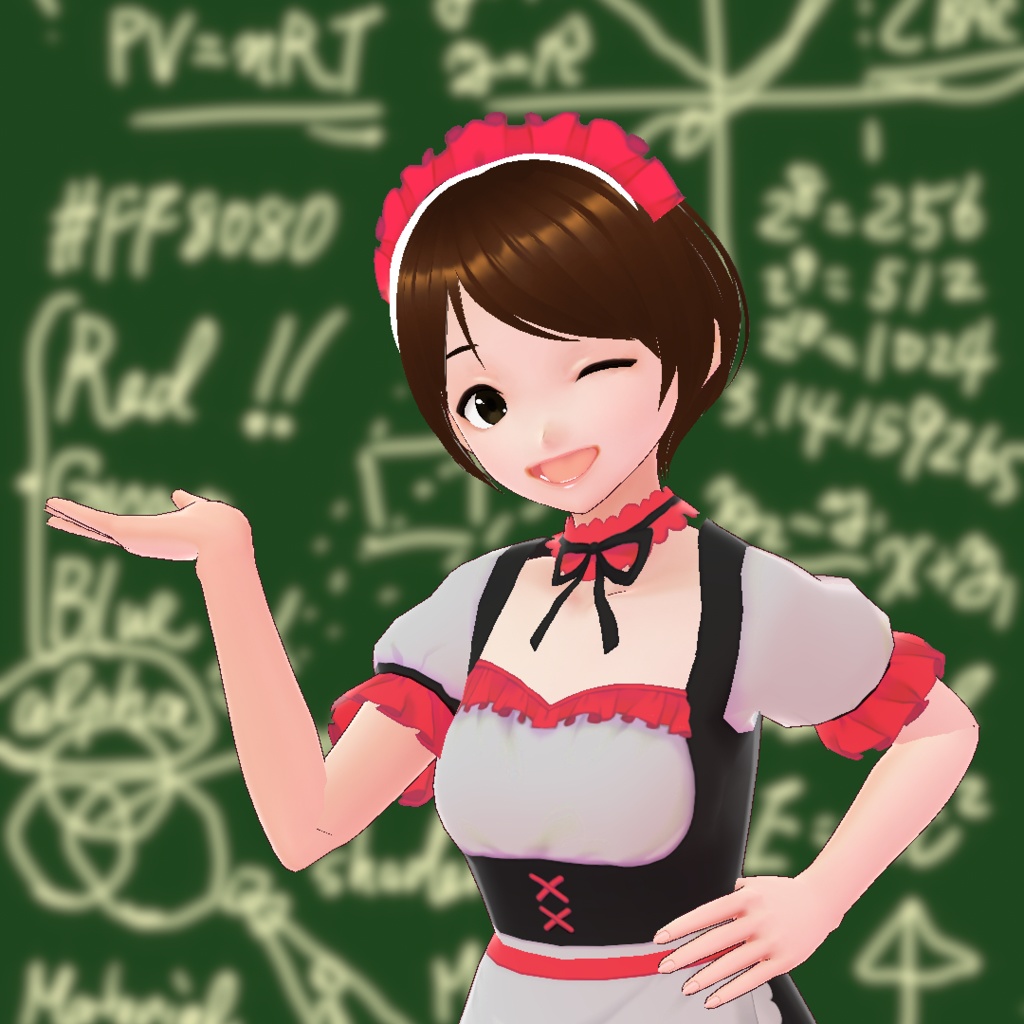 メッシーナ カチューシャ・メイド服テクスチャ