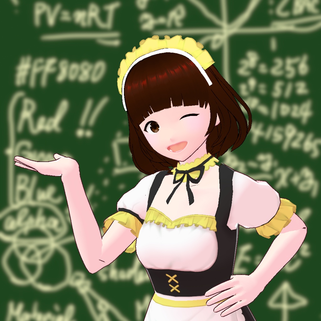 メッシーナ カチューシャ・メイド服テクスチャ