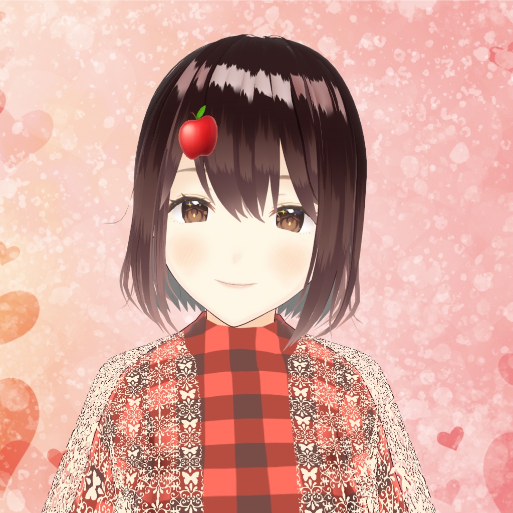 バレンタインチェックワンピース