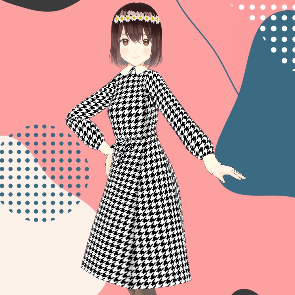 ギンガムチェックのワンピース