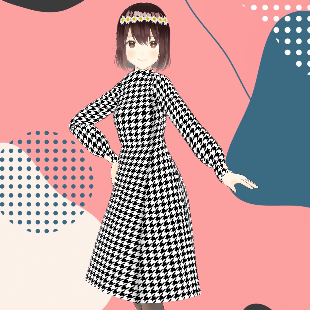 ギンガムチェックのワンピース