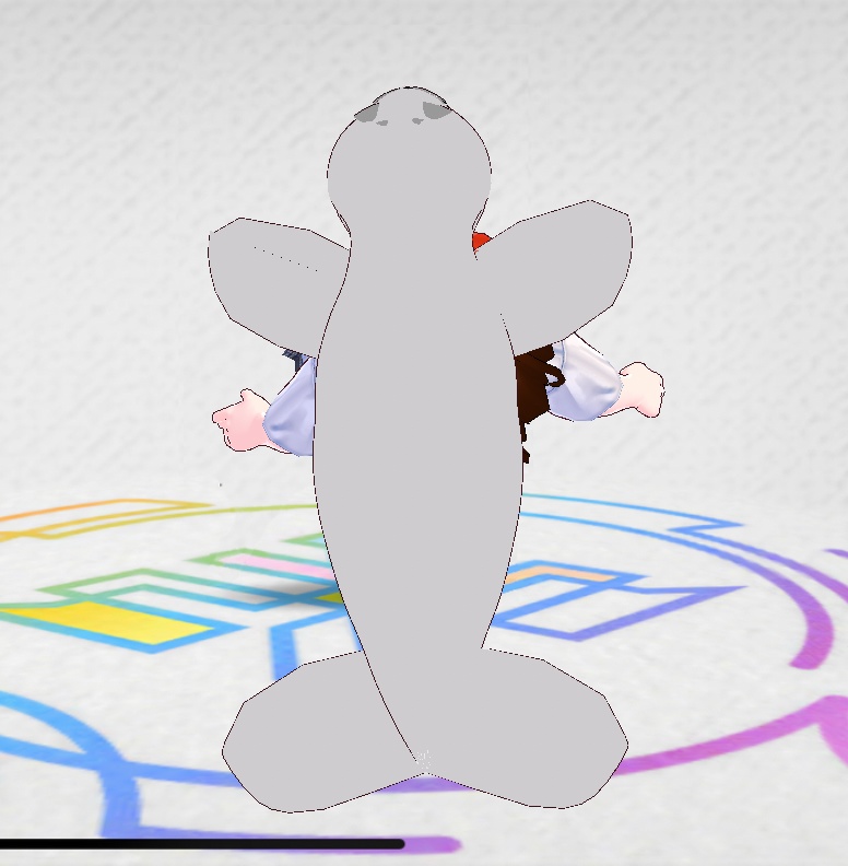 頭に乗せるアザラシさん