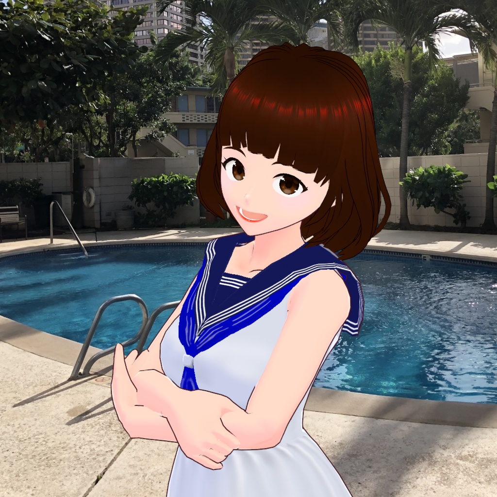 VRoid Studio用 セーラーワンピ  Sailor onepiece for VRoid studio