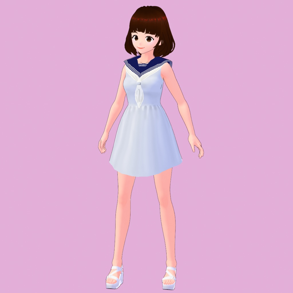 VRoid Studio用 セーラーワンピ  Sailor onepiece for VRoid studio