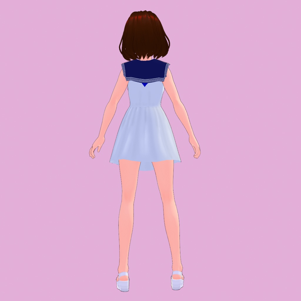 VRoid Studio用 セーラーワンピ  Sailor onepiece for VRoid studio
