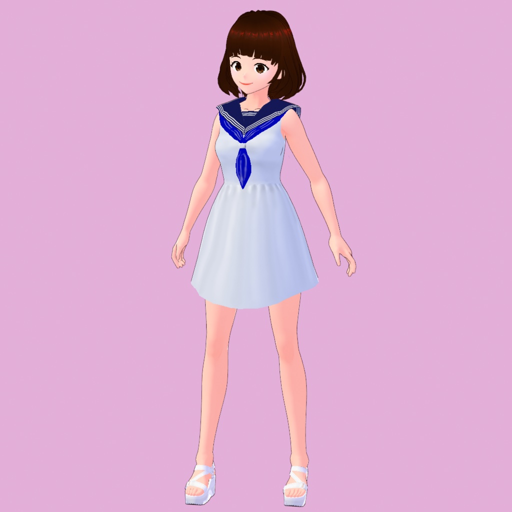 VRoid Studio用 セーラーワンピ  Sailor onepiece for VRoid studio