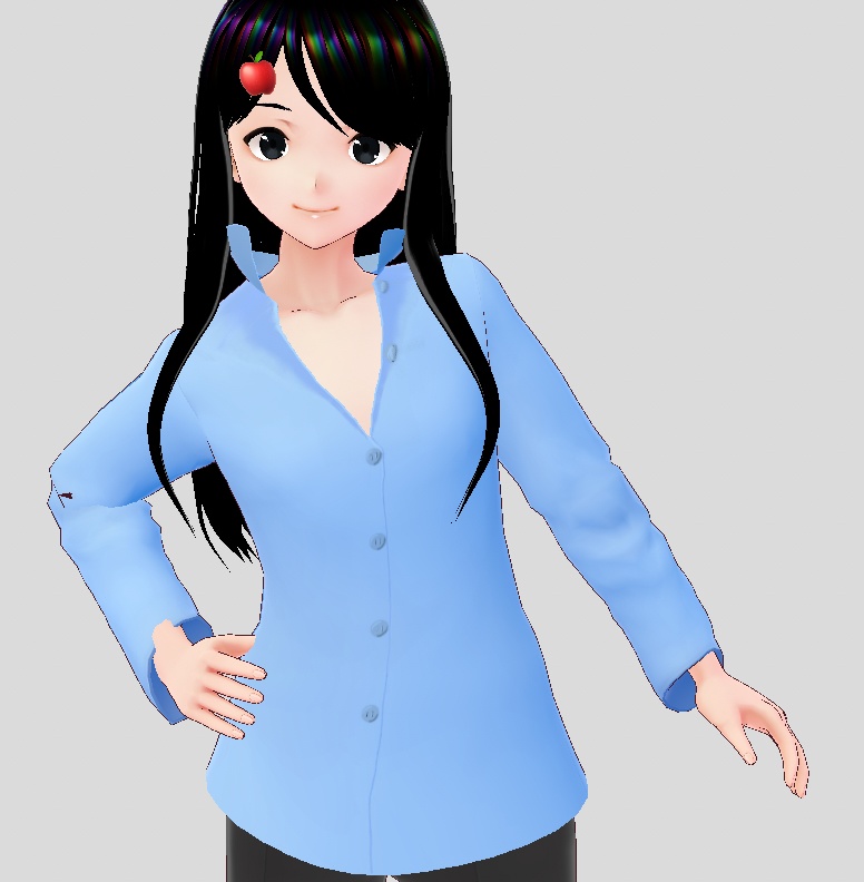 立ち襟ブラウス Standing collar blouse