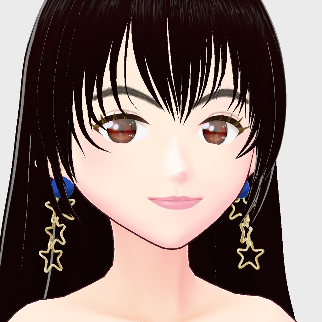 星のピアス Star earrings