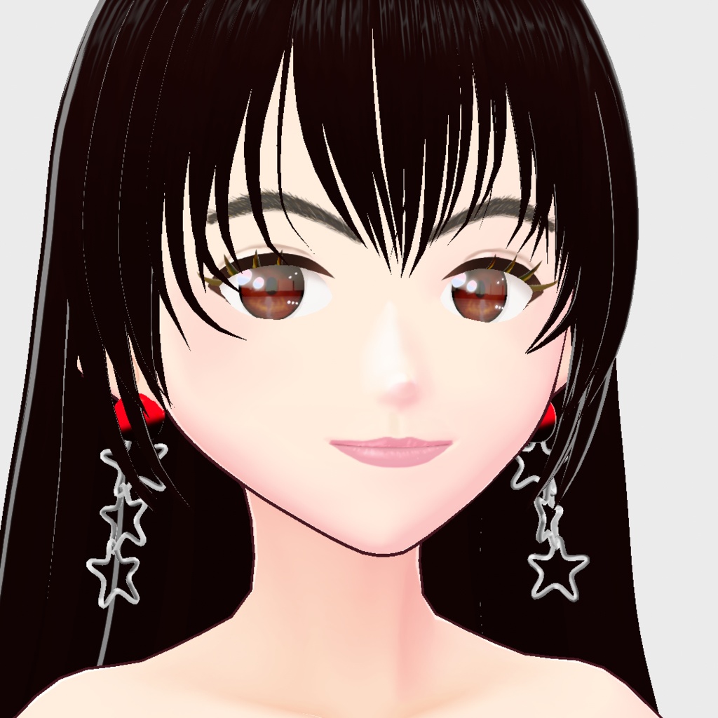 星のピアス Star earrings