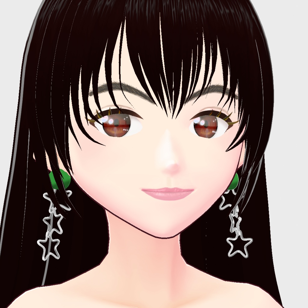 星のピアス Star earrings