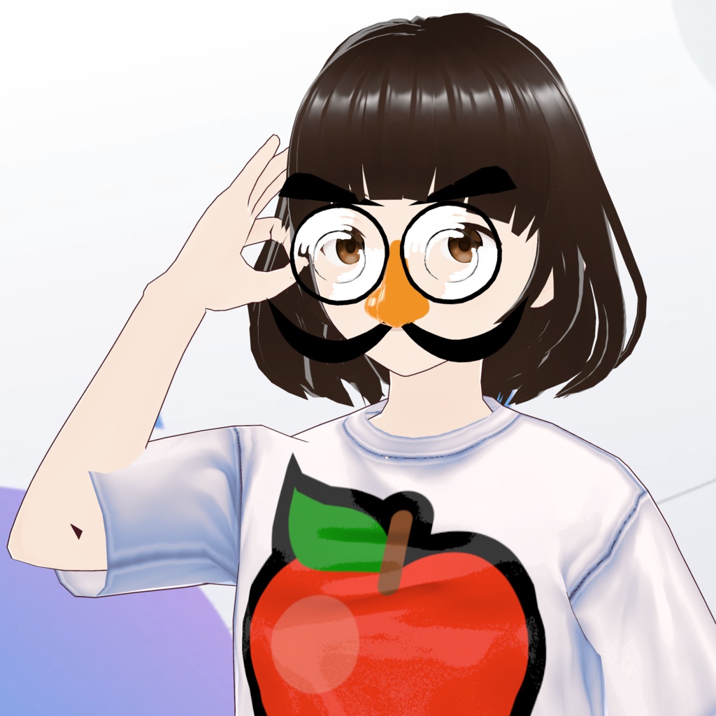 【無料配布・再配布可】VRoid はなメガネ