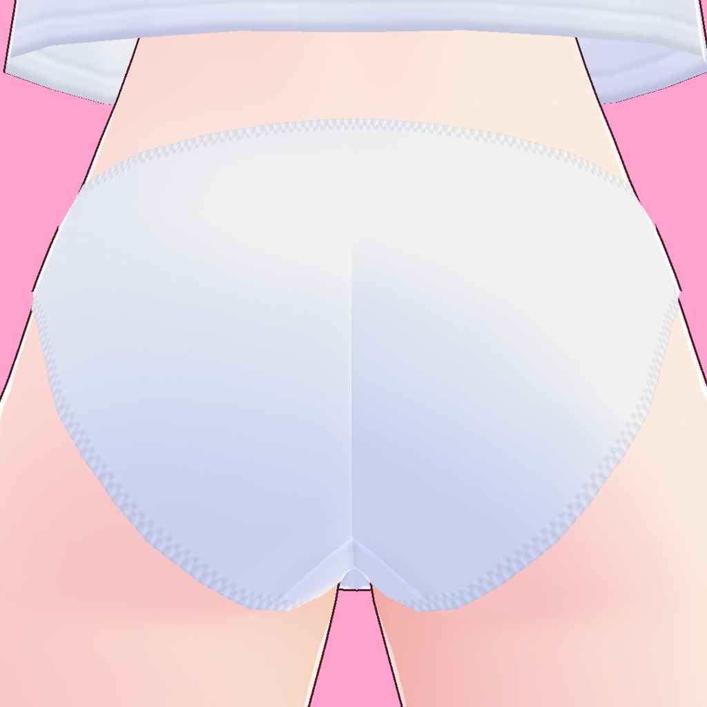 改変再配布可な白無地パンティ