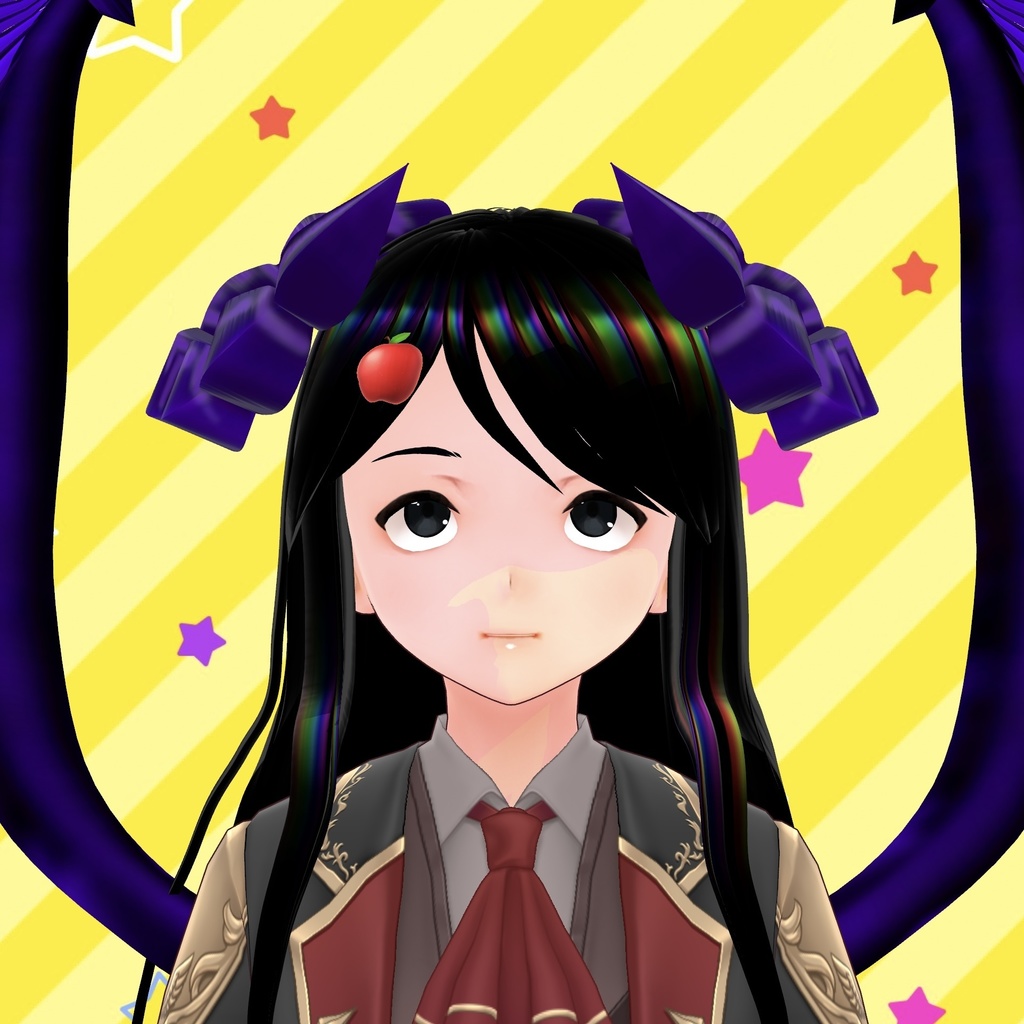 悪魔の羽根・角・しっぽセット Daemon’s wings, horns, and tail