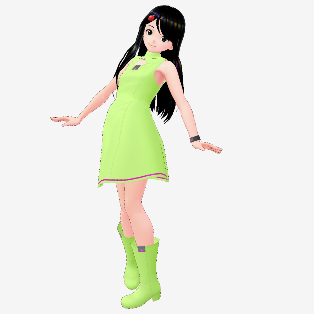 シェーダカラーで色変えできるワンピ