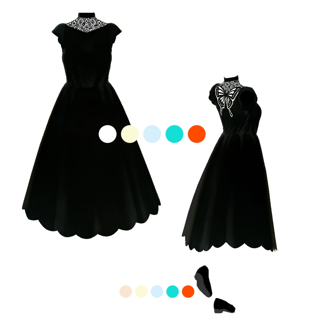 sc001 - Butterfly Dress #VRoid