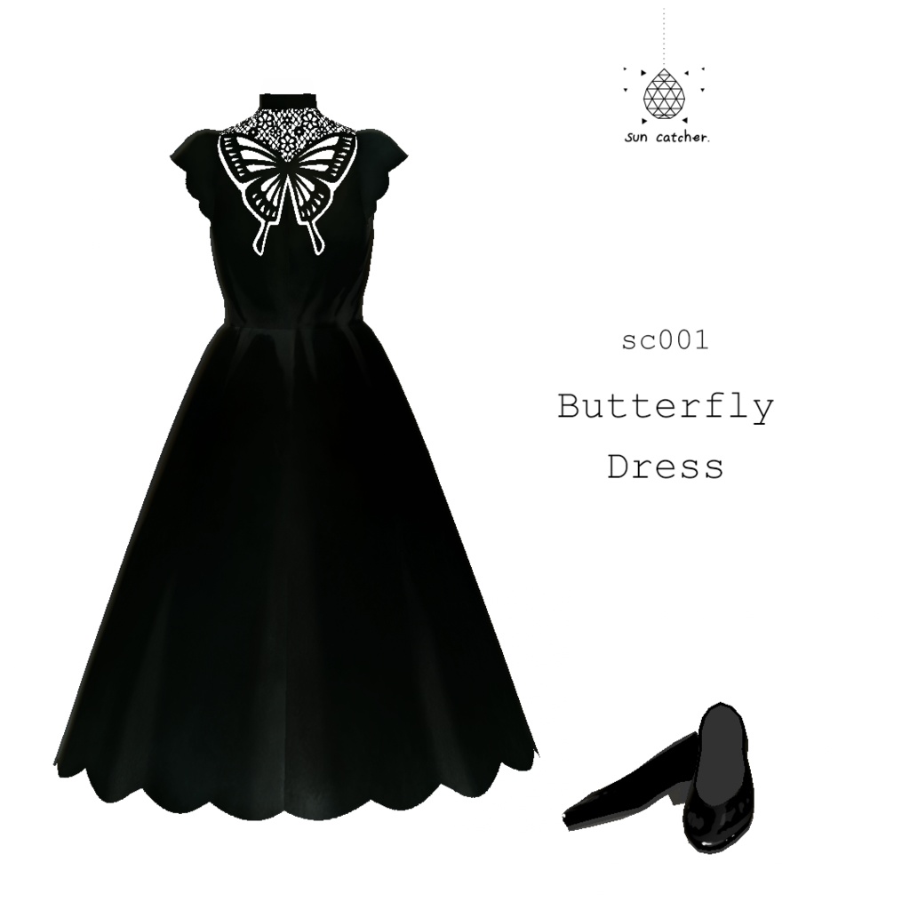 sc001 - Butterfly Dress #VRoid