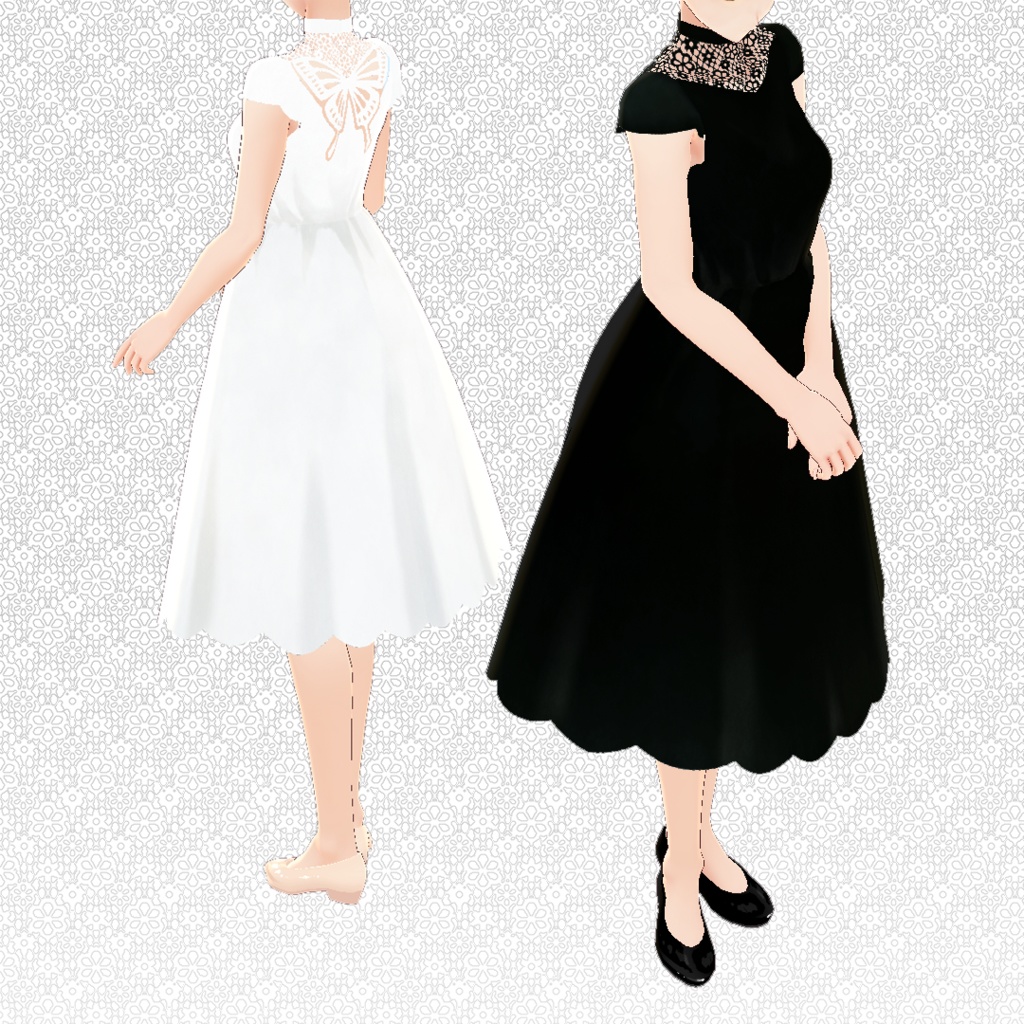 sc001 - Butterfly Dress #VRoid